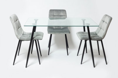 Обеденная группа  Стол UDT 5003 СтульяUDC 7094  Серый